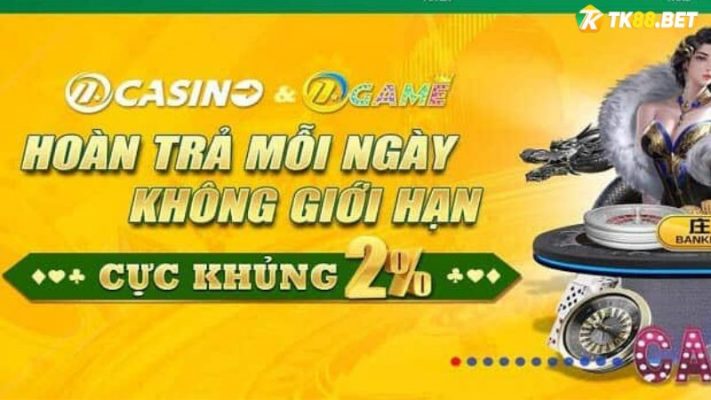 Khuyến mãi hoàn trả mỗi ngày không giới hạn TK88