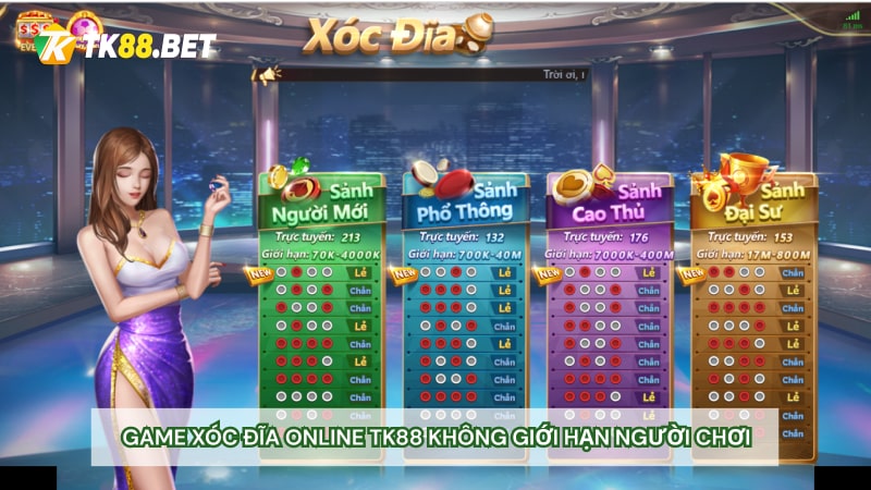 Game Xóc đĩa online TK88 không giới hạn người chơi