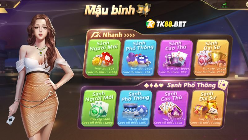 Giới thiệu tổng quan game bài mậu binh Tk88